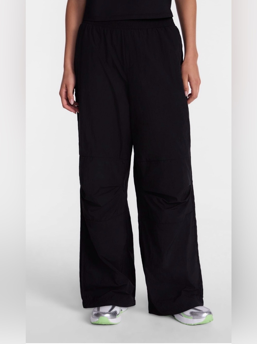 Avia Women’s Crinkle Pants w/ Pleated Knees 30” Inseam
